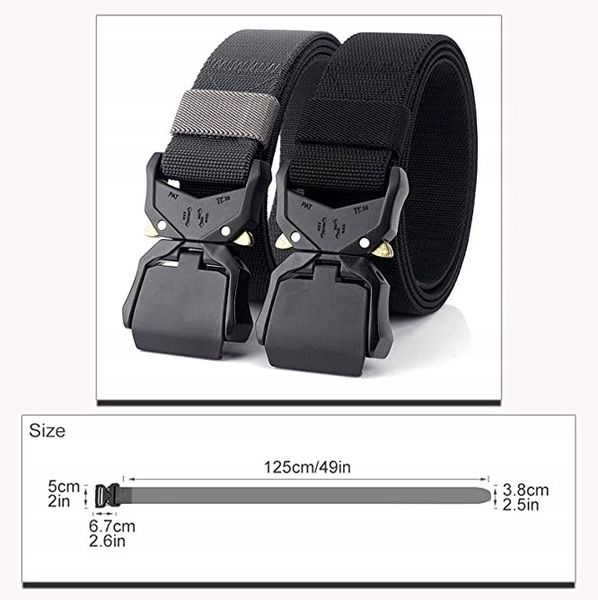 Pasek Pas Parciany Taktyczny Wojskowy Qr Survival zdjęcie 7