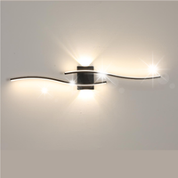 KINKIET CZARNA LAMPA SCIENNA LED NOWOCZESNA SALONU KORYTARZ 4500K 27W 89CM
