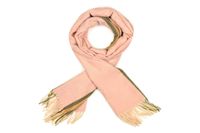 Różowy Bawełniany duży szalik damski ciepły szal elegancki D12