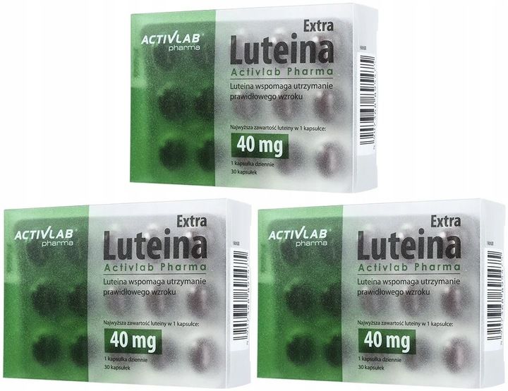 Activlab Luteina Extra 40mg Zdrowy Wzrok 30 kaps zdjęcie 1