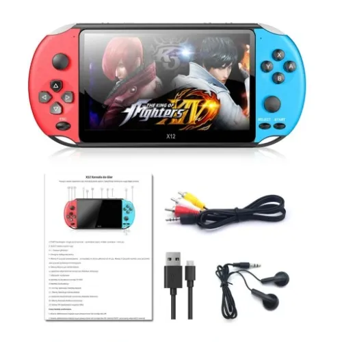 Konsola Przenośna do gier BEZPRZEWODOWA Polskie MENU 5000 GIER Retro x12 na Arena.pl