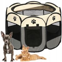 KLATKA SKŁADANA KOJEC WYBIEG DLA PSA KOTA KRÓLIKA LEGOWISKO r.XXL DO DOMU