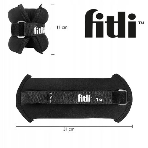 OBCIĄŻNIKI NA KOSTKI RĘCE 1 KG CIEŻARKI NA NOGI NADGARSTKI 2x 1KG na Arena.pl
