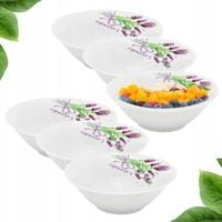 Zestaw 6x SALATERKA 650ml okrągła 18cm Bella Fiore miska miseczka sałatkę