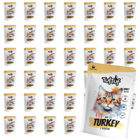 MOKRA KARMA DLA KOTA TufTuf Saszetka mielonka z indykiem ZESTAW 40x100g