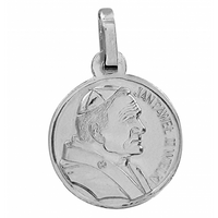 SREBRNY MEDALIK Z PAPIEŻEM JAN PAWEŁ II PRÓBA SREBRA 925