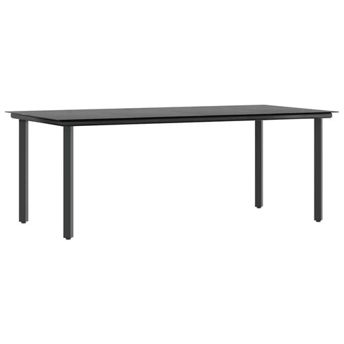 9-częściowy zestaw ogrodowy z czarnego polirattanu i szkła na Arena.pl