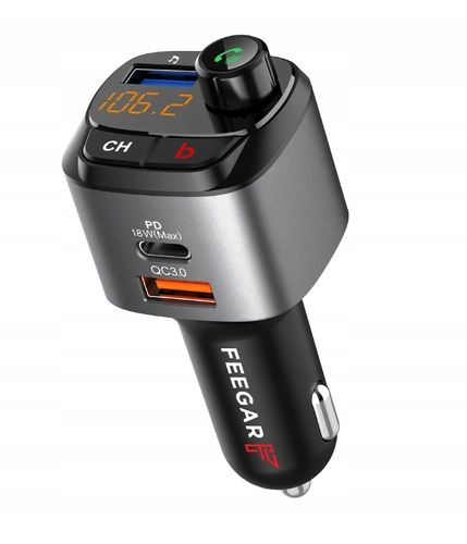 Feegar Q100 Pro Transmiter Bt 3Xusb Qc 3.0 Pd 36W na Arena.pl