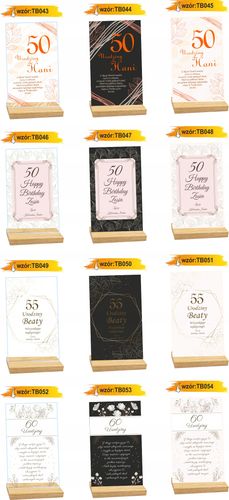 STATUETKA RAMKA 70 urodziny personalizowany prezent z życzeniami nadruk UV na Arena.pl