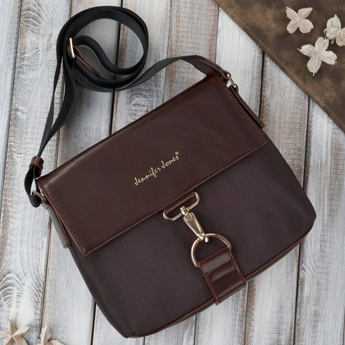 torebka damska mała na ramię brązowa ze złotymi okuciami sp-13-br na Arena.pl