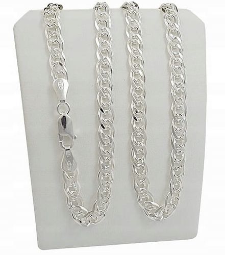 Srebrny Łańcuszek Męski Nonna MONALIZA Pełna Diamentowana 5 mm Srebro 925 na Arena.pl