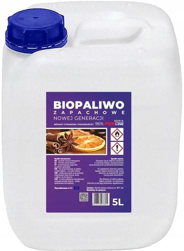 BIOETANOL BIOPALIWO ZAPACHOWE BIOKOMINEK CYNAMOM POMARAŃCZA 5L na Arena.pl