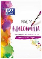 BLOK RYSUNKOWY DO AKWARELI A4/20K BIAŁY OXF A'20