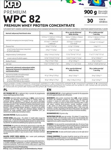 KFD PREMIUM WPC 82 - BIAŁKO SERWATKOWE na Arena.pl