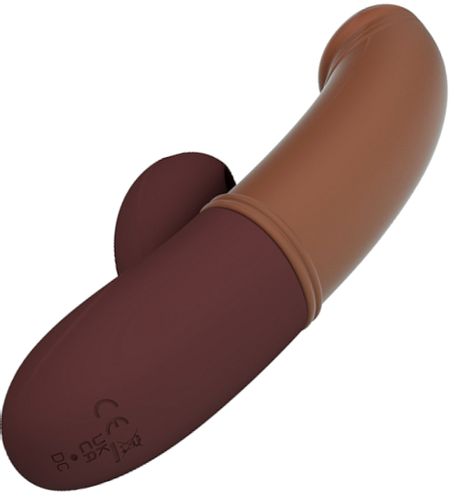 Brązowy wibrator do punktu G i łechtaczki na Arena.pl