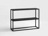 Konsola JULITA METAL 75-2F - czarny, meble metalowe loftowe