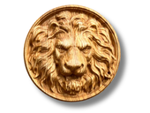 Obraz płaskorzeźba Lwa król zwierząt 12 cm drewniany obraz medalion myśliwy