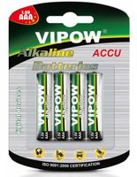 BAT0060B Baterie alkaliczne AAA VIPOW LR03 4szt/bl.