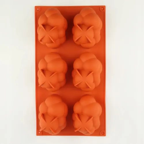 FORMA SILIKONOWA CHMURKA DO CIASTEK MUFFINEK DESERY 3D 19x35CM 6 GNIAZD na Arena.pl