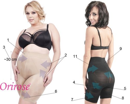 Orirose Majtki mocno WYSZCZUPLAJĄCE brzuch MODELUJĄCE talię uda pośladki na Arena.pl