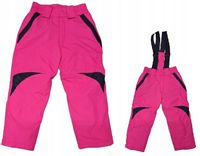 Spodnie narciarskie zimowe śniegowce z odpinanymi szelkami 146