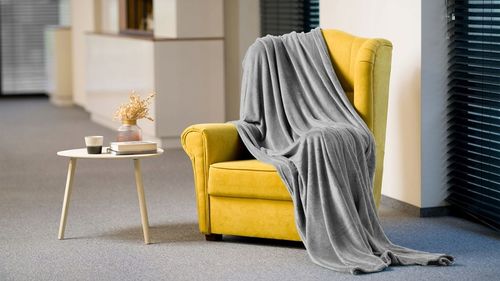 Koc polarowy Teesa gruby ciepły narzuta 200x220 na Arena.pl