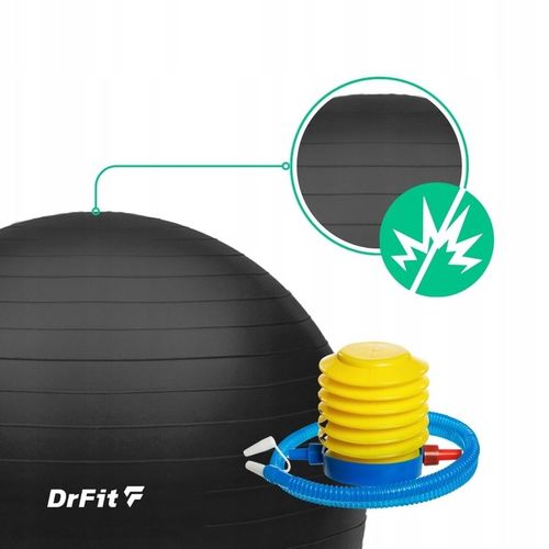 Piłka Gimnastyczna do Ćwiczeń 85 cm Fitness Joga Rehabilitacja DrFit na Arena.pl