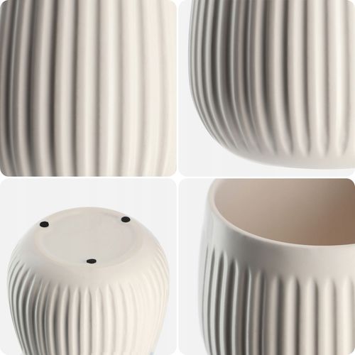 KADAX Doniczka Ceramiczna Osłonka 14cm Biała na Arena.pl