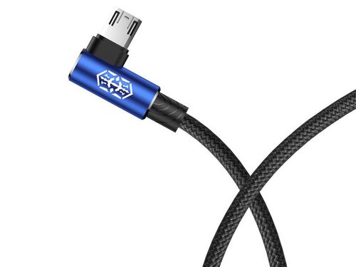 Kabel Baseus MVP Elbow kątowy dwustronny micro USB 2m Blue na Arena.pl