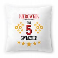 Dla Kierownika Poduszka Na Urodziny Na Prezent Z Nadrukiem Ze Zdjęciem