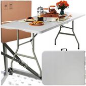 STÓŁ OGRODOWY ROZKŁADANY SKŁADANY CATERINGOWY TURYSTYCZNY BANKIETOWY