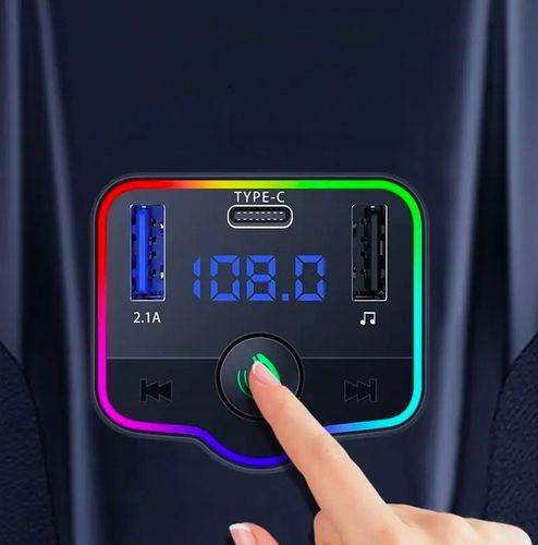 TRANSMITER SAMOCHODOWY BLUETOOTH 5.0 ROZMOWY RADIO 2x USB 1x TYP C PILOT na Arena.pl