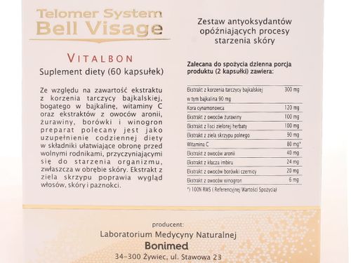 Krem Bell Visage - Bonimed - 2x50ml plus 60kaps na Arena.pl
