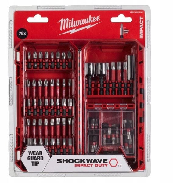 MILWAUKEE ZESTAW BITÓW UDAROWYCH PACKOUT 75szt zdjęcie 2
