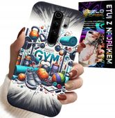 ETUI DO XIAOMI NOTE 8 PRO - SIŁOWNIA GYM FITNESS SPORT CASE + SZKŁO