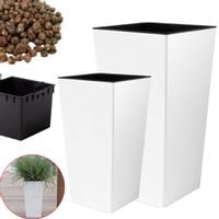 2x Doniczka wysoka DURS + wkład Zestaw Donica 2szt + keramzyt 2l