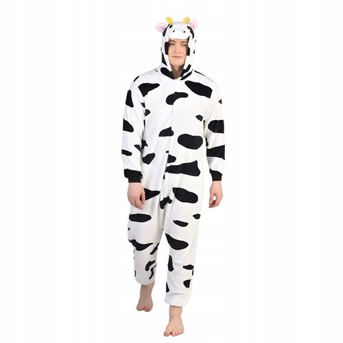 Piżama Onesie Kigurumi Kostium Przebranie Krowa XL: 175-185cm na Arena.pl
