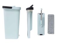 ZESTAW MOP Z WIADREM 3 NAKŁADKI PŁASKI Z WYCISKACZ WIADRO ZE SPUSTEM