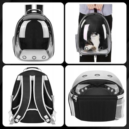 PLECAK DLA KOTA PSA TRANSPORTER PRZEZROCZYSTY WENTYLOWANY NA PSA NA KOTA na Arena.pl