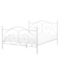 Łóżko metalowe 160 x 200 cm białe DINARD