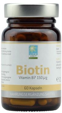 BIOTIN 150mcg 60 KAPSUŁEK BIOTYNA WITAMINA B7 WITAMINA H zdjęcie 1