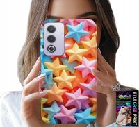 ETUI DO OPPO A80 5G - KOLOROWE GWIAZDKI GWIAZDA FUTERAŁ +FOLIA