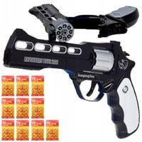 PISTOLET NA SPŁONKĘ KAPISZONY GRATIS 10x72szt METALOWY REWOLWER DLA DZIECI