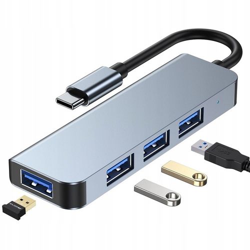 ROZDZIELACZ HUB ADAPTER USB 3.0 USB-C TYPE-C DO MACBOOK M1 M2 M3 / PC na Arena.pl