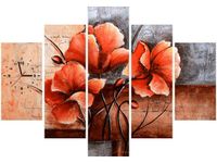 105CM 150CM ZEGAR 5 ELEM AUTORSKIE MAKI DRUK OBRAZ