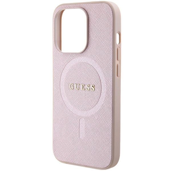 Etui Guess do iPhone 15 Pro, Różowy, MagSafe zdjęcie 5
