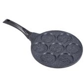 INDUKCJA Patelnia do NALEŚNIKÓW placków PANCAKES jajek ŚMIESZNE BUŹKI 26cm