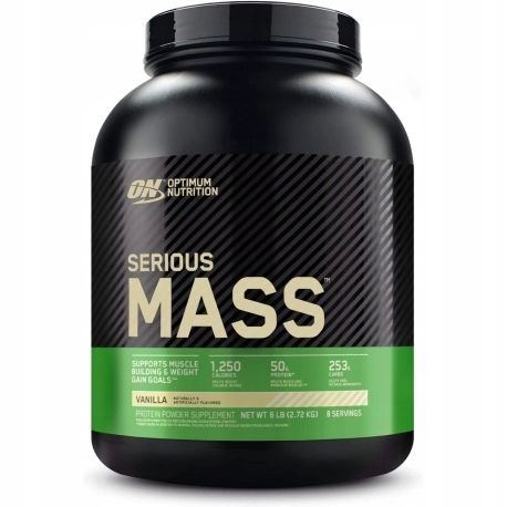 GAINER SERIOUS MASS OPTIMUM NUTRITION 2730g | Ciasteczkowy Ciastko z kremem na Arena.pl