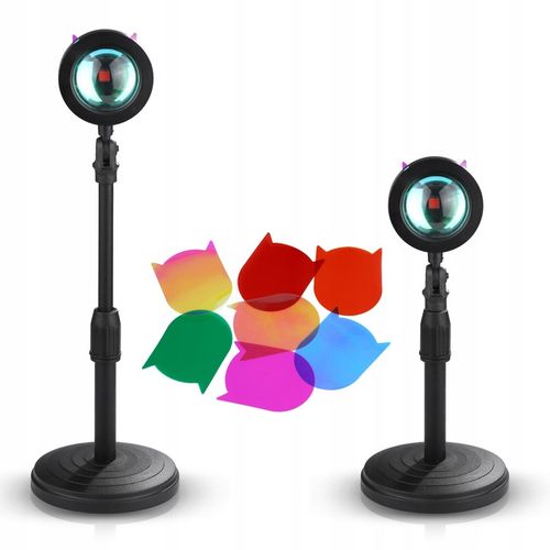 LAMPA NASTROJOWA PROJEKTOR IMITACJA ZACHODU SŁOŃCA na Arena.pl