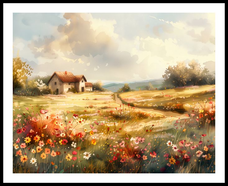 Plakat 76x60,5cm Sielski Domek zdjęcie 3
